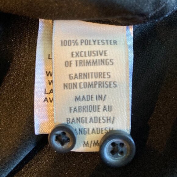 Denver HayeS Classic for Mens suede  dress shirt. size M/ CHARCOAL - Picture 4 of 5